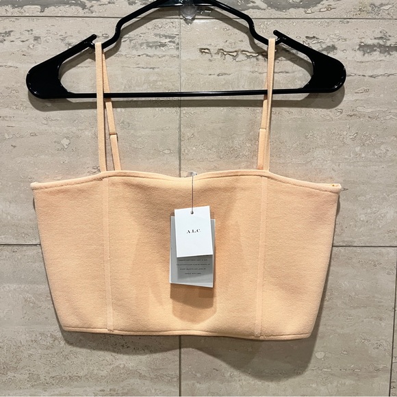 A.L.C. Winnie Knit Crop Top, NWT - Picture 2 of 9